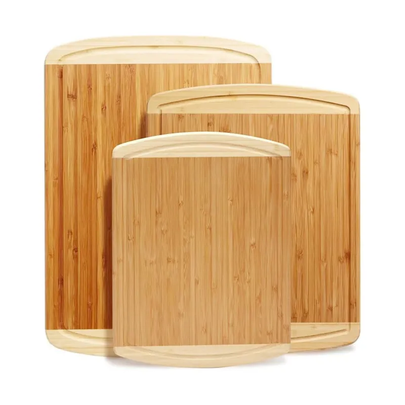 SOPEWOD Kitchen tagliere grande in legno di bambù set di taglieri in legno di bambù organico con manico