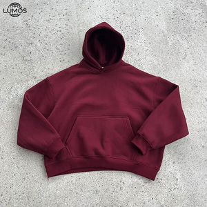 <span class=keywords><strong>Sweat</strong></span>-shirts à capuche personnalisés à épaules tombantes, coupe ample et oversize, avec impression DTG en relief, pour hommes - Product Image 5