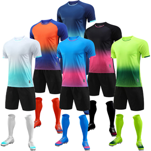 Gli uomini su misura di calcio indossano la maglia da calcio più economica per la squadra Quick Dry maschile <span class=keywords><strong>tuta</strong></span> da calcio traspirante maglia da calcio per i bambini D8861 - Product Image 3