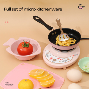 Ensemble de cuisine pour enfants, jouet de simulation de cuisine avec cuisinière électrique et ustensiles pour jeu de rôle, <span class=keywords><strong>mini</strong></span>-cuisine, jouet de cuisine pour enfants - Product Image 2