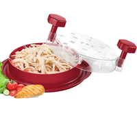 Déchiqueteur de viande en forme de torsion pour poulet, avec base antidérapante, poignée ergonomique, en plastique antiadhésif, pour la cuisine