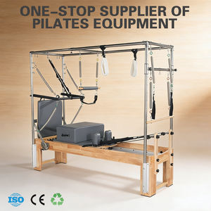 מיטת פילאטיס ניידת עשויה עץ אלון, רב-תכליתית ועמידה, לאימון ליבה, קדילק, סולם, וברנל, רב מכר בסיטונאות - Product Image 2