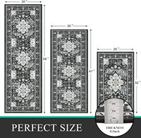 Wholesale Printed Stain Resistant Farmhouse Kitchen Runner Rug Boho Washable Kitchen Rugs Sets of 3