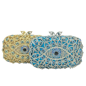 Sac de soirée de luxe JIANUO Crystal Eyes orné de diamants, sac de soirée œil de diable en diamant - Product Image 1