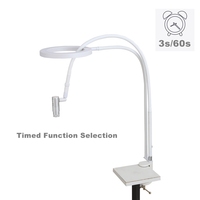 Lampe UV pour cils à double mode de fixation sur bureau 395 nm avec support de lumière annulaire de 100 cm pour les artistes en extensions de cils