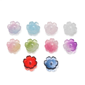 Colorful Resin Flower Charms For DIY Jewelry Accessories <b>Bracelets</b> Phone Chains Unisex Fashion Pendants - Product Image 5
