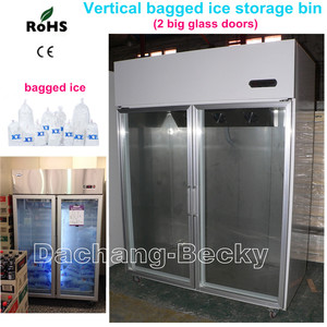 <span class=keywords><strong>Congélateur</strong></span> commercial à refroidissement par ventilateur, 2 portes vitrées, vitrine de présentation pour la vente au détail, <span class=keywords><strong>congélateur</strong></span> vertical - Product Image 3