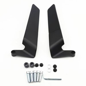 Motorcycle Rearview <b>Mirror</b> Universal Mount Metal <b>Square</b> Flat <b>Mirror</b> For Retrofit Upgrade Commute Use 23cm Length - Product Image 3