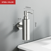 Distributeur de savon mural en mousse écologique en acier inoxydable 304 brossé doré, manuel, pour hôtel, salle de bain, usage domestique et toilettes