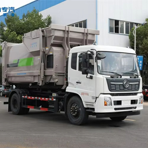 Camion à ordures classique de 8 yards avec chargement arrière et compression des déchets - Product Image 1