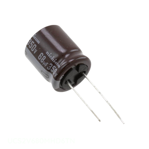 Condensateur canal fabricant 68 µF CAP ALUM 68UF 20% 350V RADIAL TH à trou traversant UCS2V680MHD6TN - Product Image 1