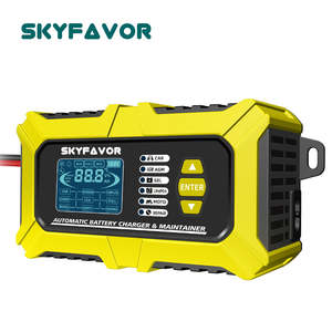 Chargeur de batterie multifonction 12V 6A et analyseur, testeur de résistance interne/CCA, compatible avec les batteries LiFePO4, au plomb-acide, pour voiture et moto - Product Image 6