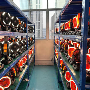 Ventilateurs portables de camping à batterie 5 vitesses, ventilateurs de camping rechargeables avec télécommande et lumières LED - Product Image 5