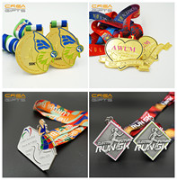 Médaille 3D en métal doré Médaille de basket-ball Football Football Danse Judo Taekwondo Karaté Course à pied Marathon Médaille sportive Médaille personnalisée en métal