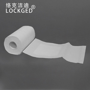 Rouleau de papier absorbant Lockged blanc en pure pâte de bois, jetable, pour salon et cuisine - Product Image 3