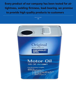 Fábrica 1L 2L 3L 4L Contenedor de embalaje de líquido de <span class=keywords><strong>metal</strong></span> Caja de lata de aceite Tubo soldado <span class=keywords><strong>con</strong></span> costura Lata de aceite de oliva - Product Image 3