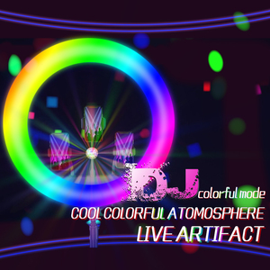 Lampu Fotografi 65W 24 Inci (60Cm) dengan Rgb, Kendali Jarak Jauh, Layar LCD, Dudukan Tripod untuk RK-50 Rias Video CK Tock Vlogue - Product Image 3