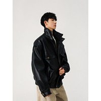 Veste d'hiver en cuir de luxe pour homme, cuir de haute qualité, veste douce et confortable, design élégant