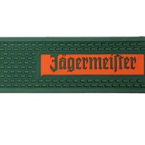 Kişiselleştirilmiş jagermeister bar paspası logo bar raylı paspaslar