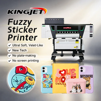 Imprimante à flocage Kingjet industrielle en nylon, lavable, pour suède 3D, faible MOQ, pour impression directe sur film pour T-shirts