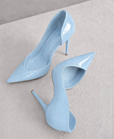 OEM/ODM Talons Aiguilles Luxus Slip-on Pumps mit Spitzer Zehenpartie und Seitlichem Hohldesign aus Lackleder für Damen mit Hohem Absatz