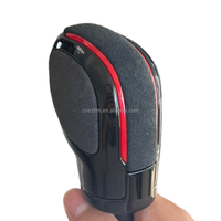Pomo de Cambio Automático de Alta Calidad DSG Black Warrior con Acabado de Gamuza Roja para Volkswagen, Compatible con Plataformas PQ y MQB.