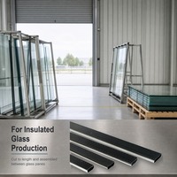 Barres d'espacement en aluminium thermolaquées pour verre isolant, fabricant de barres de bordure chaude de couleur personnalisée