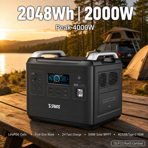 Samas N079พลังงานแบบพกพา2000W สถานี2048wh เครื่องกำเนิดไฟฟ้าพลังงานแสงอาทิ<span class=keywords><strong>ต</strong></span>ย์แบบพกพา2000W ธนาคารพลังงานกับ<span class=keywords><strong>แบ</strong></span><span class=keywords><strong>ต</strong></span>เตอรี่ LiFePO4พลังงานแสงอาทิ<span class=keywords><strong>ต</strong></span>ย์2048wh wat - Product Image 1