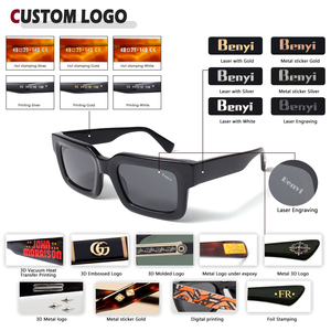 Benyi Classic Luxury Brand Designer Acetate <strong>Frame</strong> Sunglasses Men Vintage Italy Designer Sun <strong>Glasses</strong> Women <strong>Glass</strong> Lens Eyewear - Product Image 5