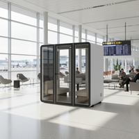Cabine téléphonique de réunion mobile insonorisée moderne UNIBOOTH, module de bureau rapide à installer, aluminium de précision, bâtiment de bureau