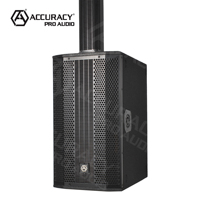 Accuracy Pro Audio AC22G, Nuevo Diseño Modular Único, Subwoofer de 2*10'', RMS 800W, Sistema de PA Profesional, Altavoces Activos de Columna para Piso