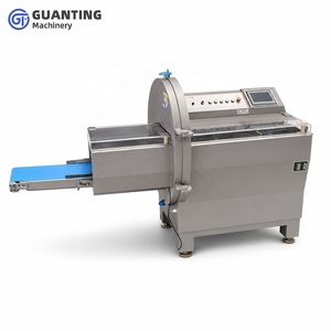 Machine industrielle automatique de dé<span class=keywords><strong>coupe</strong></span> de viande avec os, pour bœuf, côtes de porc, agneau, trancheuse de portions, 210 coupes/min - Product Image 6