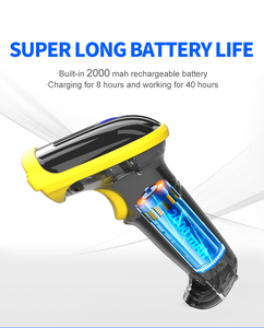 Escáner de código de barras 2D inalámbrico con Bluetooth 2.4G de largo alcance, lector de códigos QR portátil con modo de detección automática para punto de venta en almacén - Product Image 5