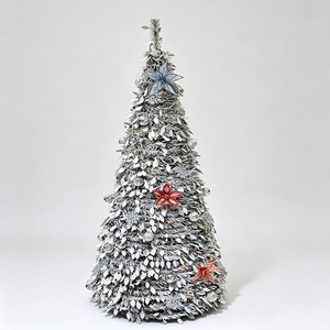 Arbre de Noël télescopique personnalisable à faible quantité minimale de commande, hauteur réglable, base verticale de haute qualité, respectueux de l'environnement - Product Image 4