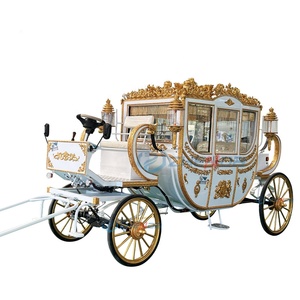 Carruaje de Caballos Eléctrico de Lujo para Transporte Especial, Estilo Moderno para Bodas Reales, Tipo Cenicienta - Product Image 2