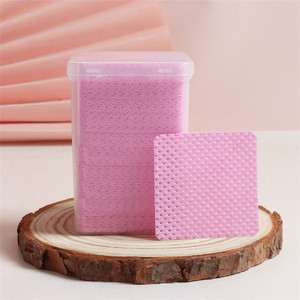 Toallitas Desmaquillantes de Pestañas de Alta Calidad al por Mayor, Almohadillas de Algodón con Fórmula Calmante de Aloe Vera <span class=keywords><strong>para</strong></span> Limpiar Extensiones de Pestañas - Product Image 1