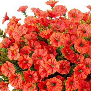 Fiore Artificiale <span class=keywords><strong>di</strong></span> Campainola Più Venduto, in Plastica e Seta, a Stelo Singolo, per Recinzioni e Decorazioni da Giardino Pastorale - Product Image 1
