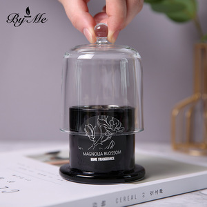 Bougie parfumée relaxante de luxe, bougie en cire de soja sous cloche en verre, pour la Saint-Valentin, Noël et les cadeaux pour maman, logo personnalisé OEM... - Product Image 3