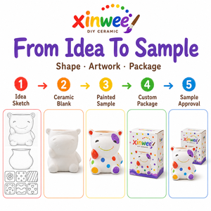 Kit complet de peinture céramique DIY : Livre de modèles de pots pour animaux et <span class=keywords><strong>plantes</strong></span> succulentes, peintures, pinceaux, palette – Écologique pour la maison, le jardin et les enfants - Product Image 5