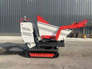 Новый тип мини-гидравлического самосвала с подъемными гусеницами для транспортировки и подъемным вилочным погрузчиком - Product Image 5