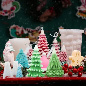 2024 Holiday 3D Silicone Mold Candle Christmas for Candles Making