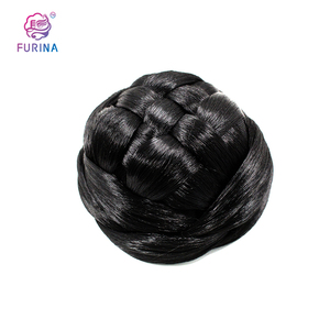 <span class=keywords><strong>Moño</strong></span> de pelo extra grande de fibra de alta temperatura, <span class=keywords><strong>moño</strong></span> de pelo liso con peine - Product Image 1