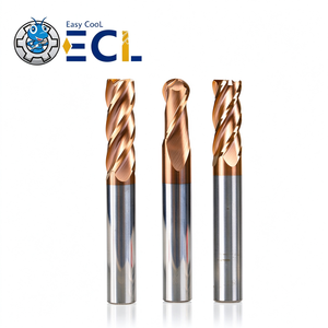 Fraise à queue en carbure de tungstène HRC55 à 4 cannelures, revêtement AlTiN, pour usinage CNC, modèle D0.1-D20 - Product Image 3
