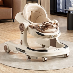 Carrito de Paseo Deslizante, Carrito de Paseo con Patas Anti-O, Carrito Plegable Multifuncional Tres en Uno, Asistente para Caminar para Bebés - Product Image 1