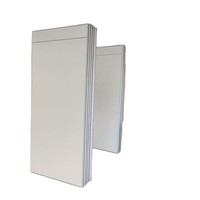 Porte coulissante pliante en alliage d'aluminium pour centre commercial, garage, salon et balcon