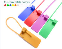 Sceaux en plastique numérotés personnalisés, sceaux de sécurité pour sacs à main, sceau en plastique autobloquant pour étiquettes de vêtements de luxe