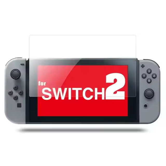 Laudtec for Nintendo for Switch 2 Screen Protector 2025 Switch 2 9H Tempered Glass HD Clear with Auto Dust Removal Anti-Scratch