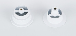 Robinet Click Clack G1-1/4 en laiton pour lavabo, blanc mat, avec grand couvercle, évacuation directe des eaux usées - Product Image 3