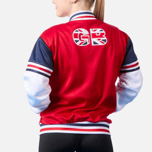 <strong>Union</strong> <strong>Jack</strong> UK Dance Studio Cheer Jacket for Girls Custom Design Gymnastic Warm-up Flex Tracksuit Printed Techniques - Product Image 1