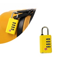 Cadenas à combinaison TSA à 4 chiffres en alliage de zinc, plusieurs options de couleurs, pour boîte à outils, rangement domestique, sécurité